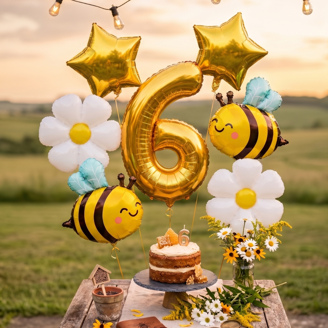 Arı Temalı Doğum Günü Balon Buketi