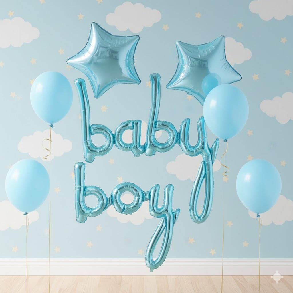 BABY BOY BALON SET
