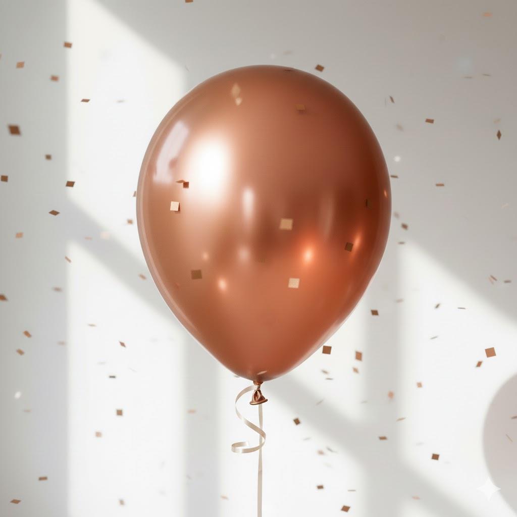 BAKIR GOLD KROM BALON (5 ADET)