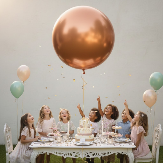 BAKIR GOLD  KROM JUMBO BALON (18 İNÇ)
