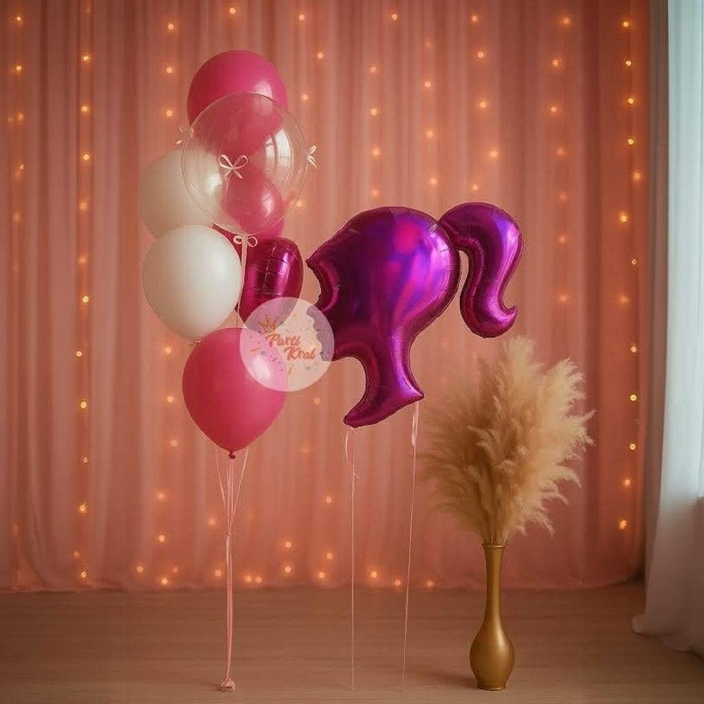 Barbie Folyo Balon Buketi