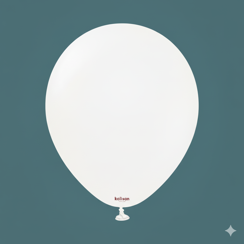 BEYAZ PASTEL BALON (10 ADET)