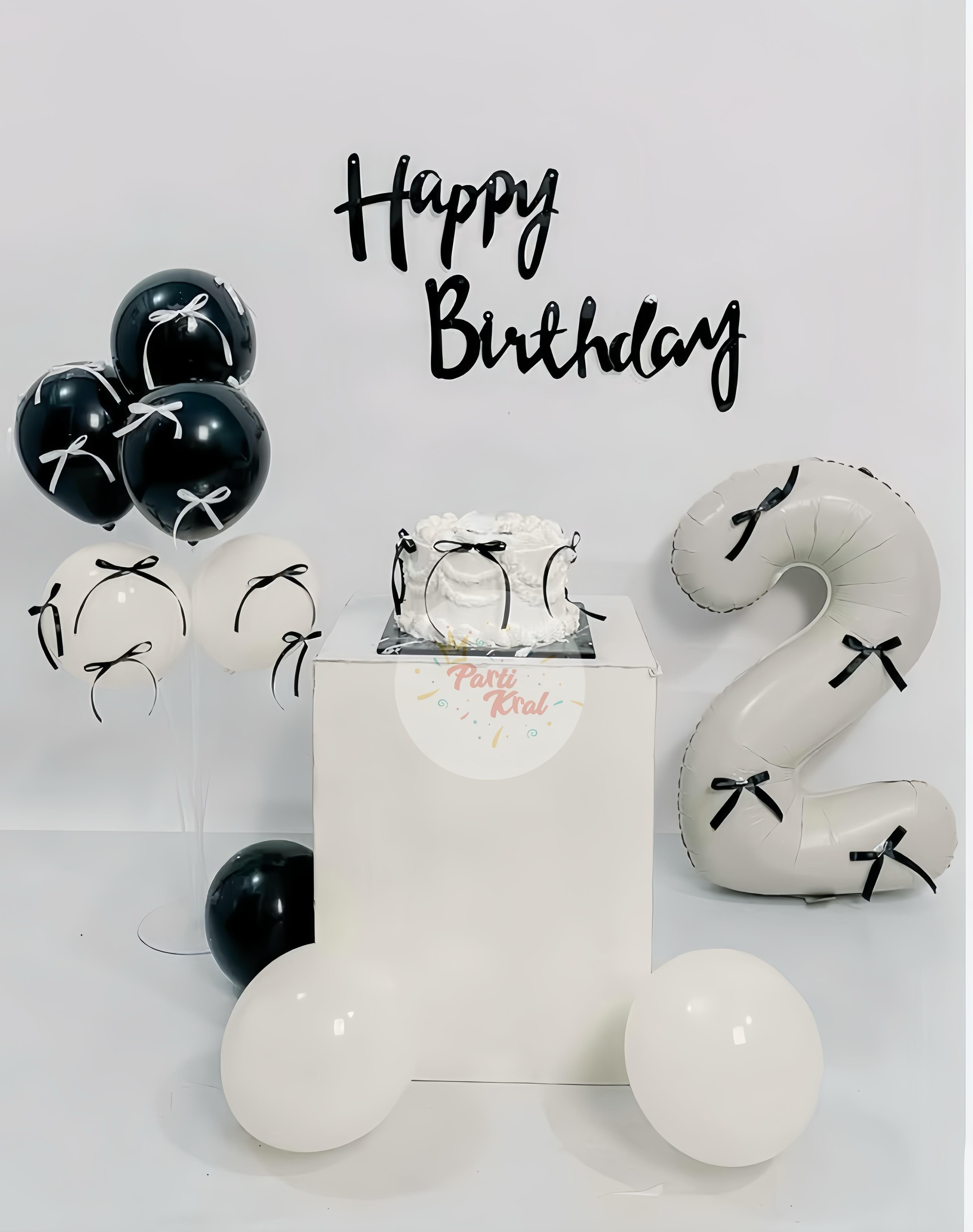 Black Mini Set Doğum Günü Konsepti