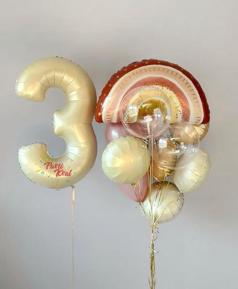 Bohoo Gökkuşağı Balon Demeti