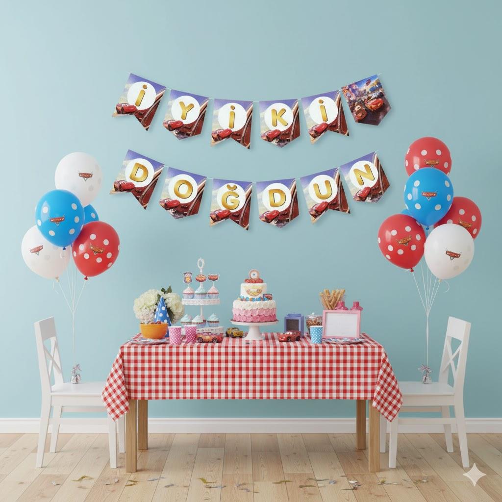 CARS İYİ Kİ DOĞDUN BANNER