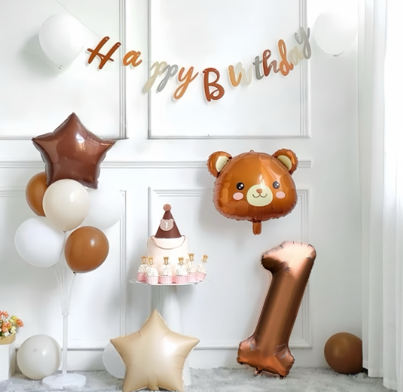Çikolata Rakam Folyo Balon Konsepti