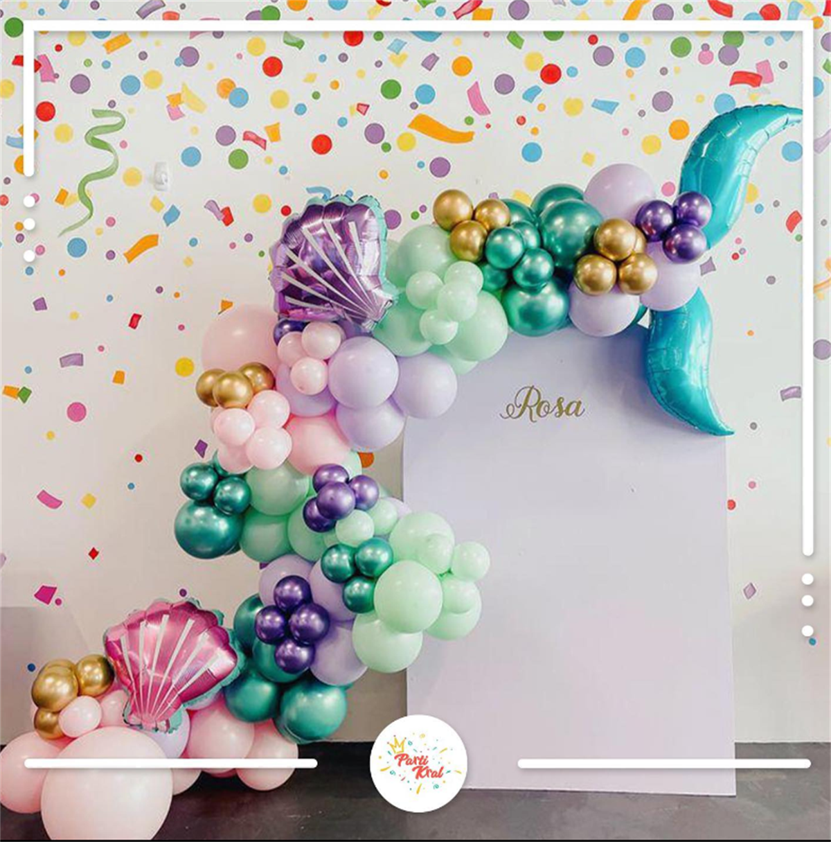 Deniz Kızı İstiridye Balon Set