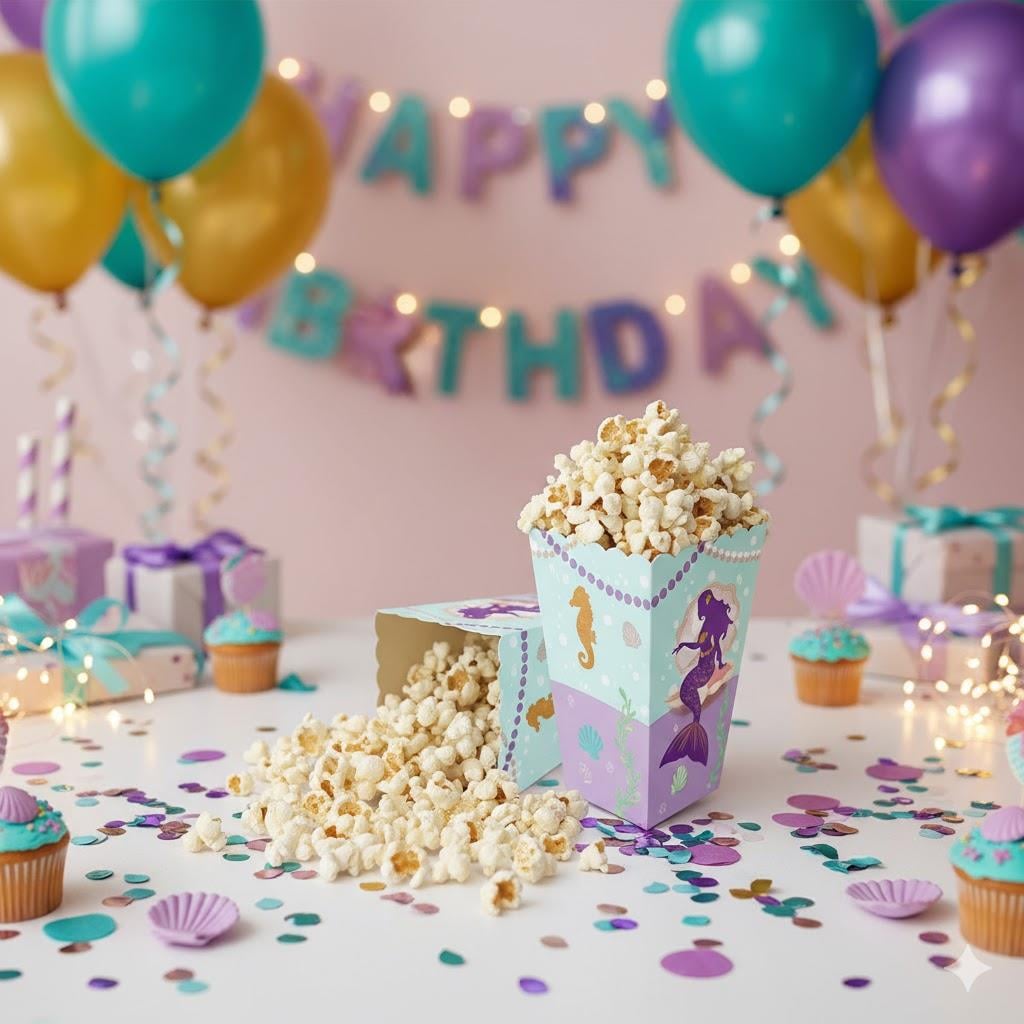 Deniz Kızı Temalı Mısır Kutusu (8 adet)