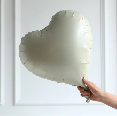 DENİZ KUMU MAT KALP FOLYO BALON