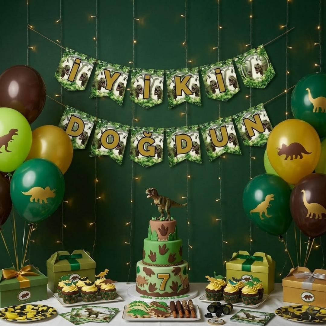 Dinozor İyi ki Doğdun Banner