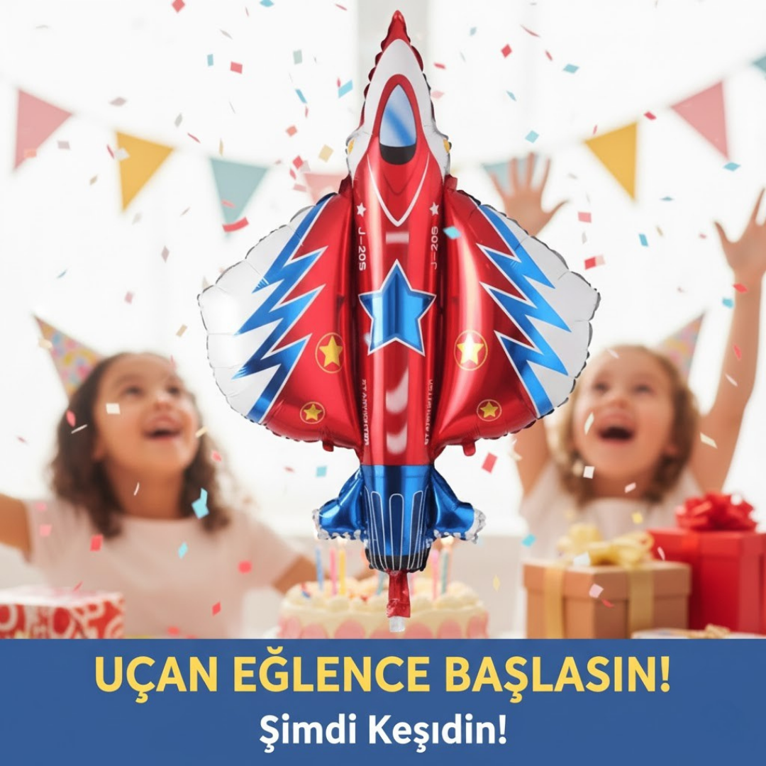 F16 UÇAK FOLYO BALON