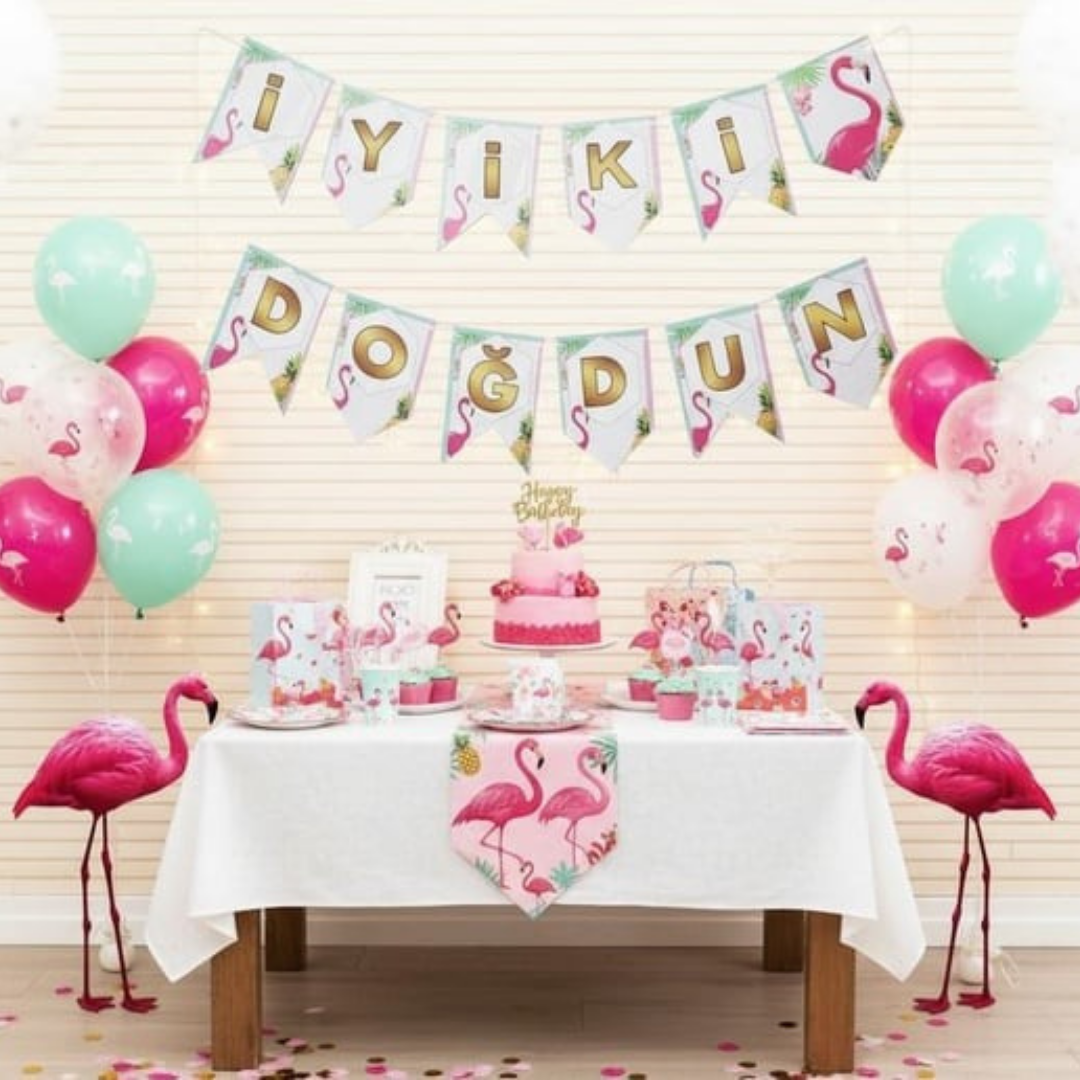 Flamingo İyi ki Doğdun Banner