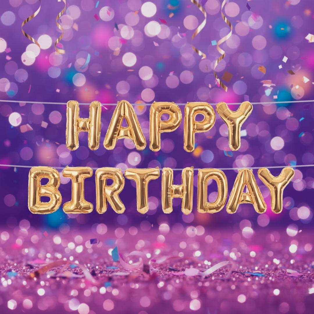 Gold Happy Birthday Folyo Balon