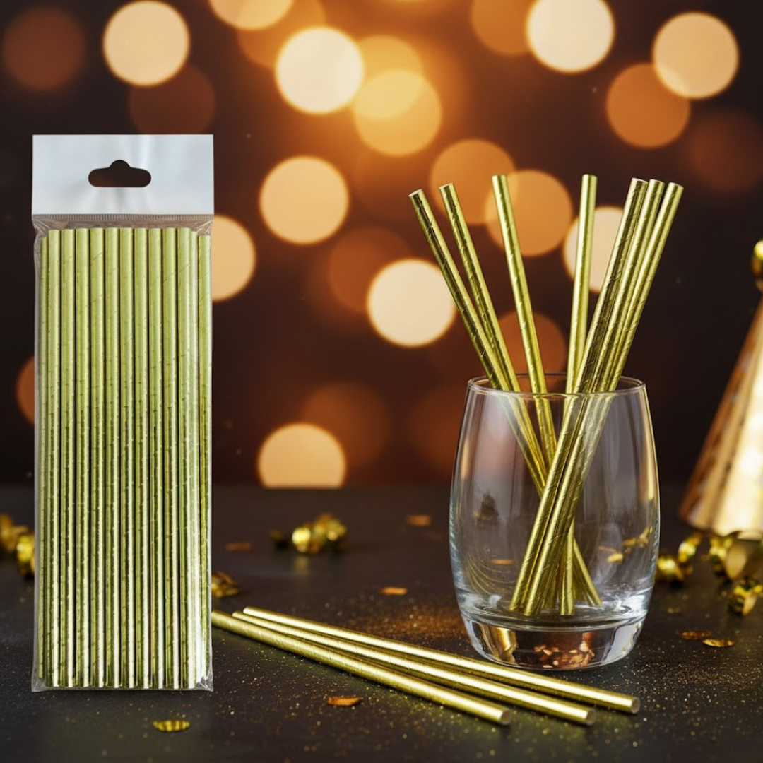 GOLD KAĞIT PİPET (25 ADET)