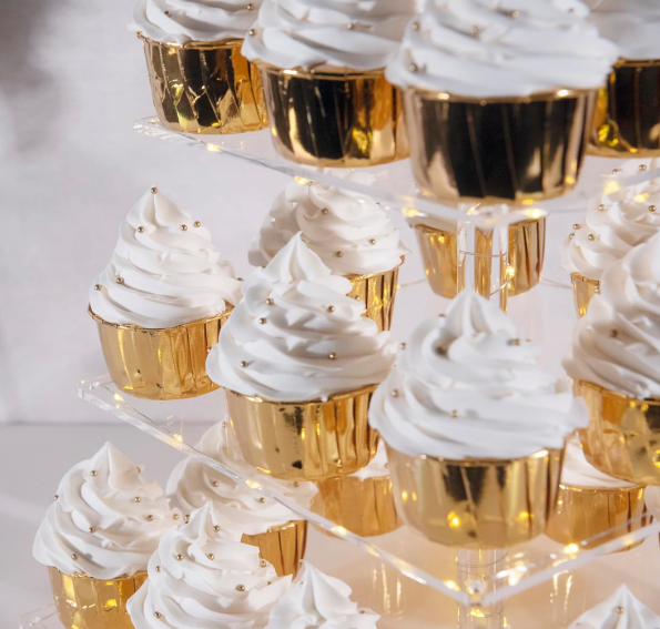 Gold Kek ve Cupcake Kalıp – 25'li Paket