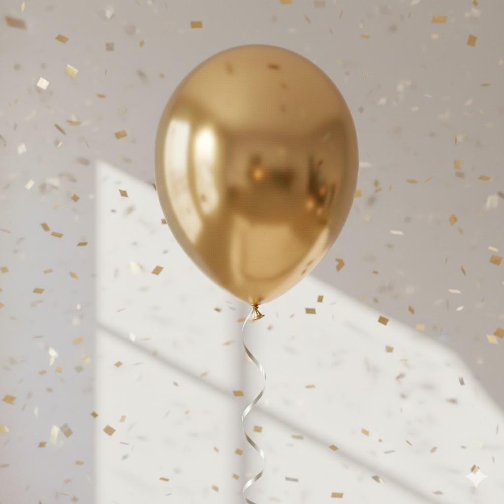 Gold Krom Balon (5 adet)