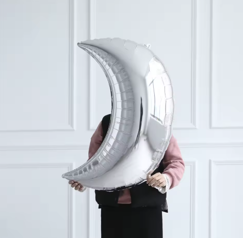 GÜMÜŞ AY BALON (88 cm)