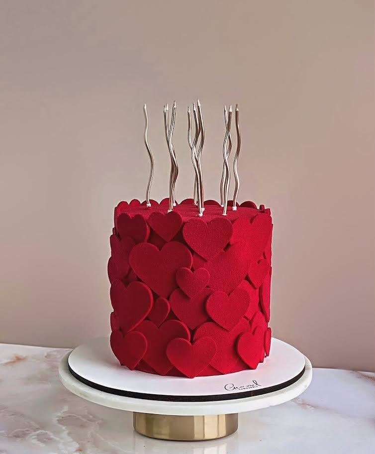 Gümüş Kıvrık Pasta Mumu (6 Adet)