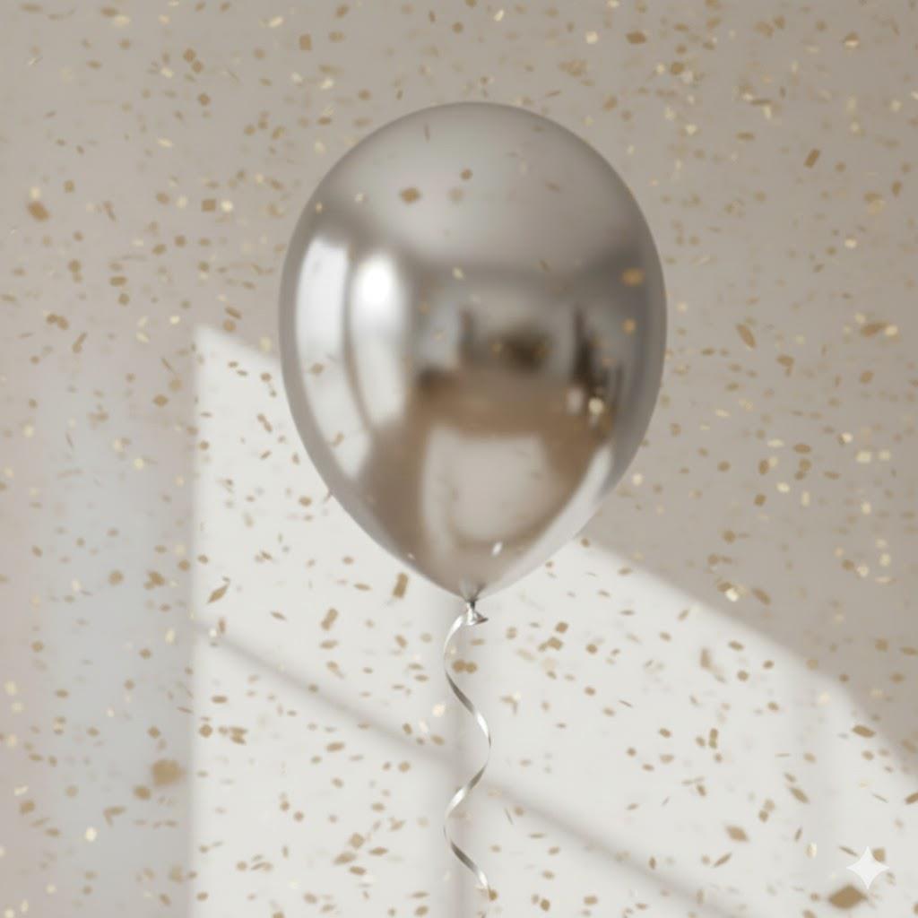 Gümüş Krom Balon (5 adet)