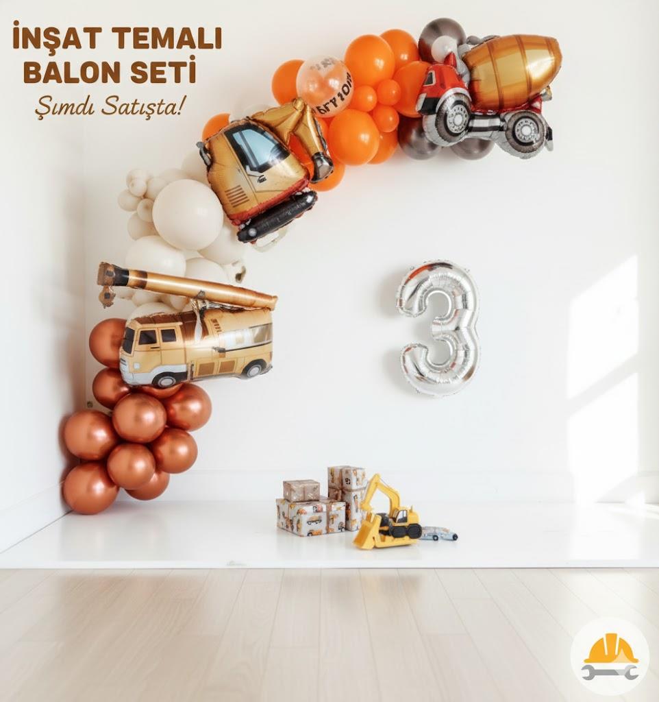 İnşaat Temalı Balon Zinciri