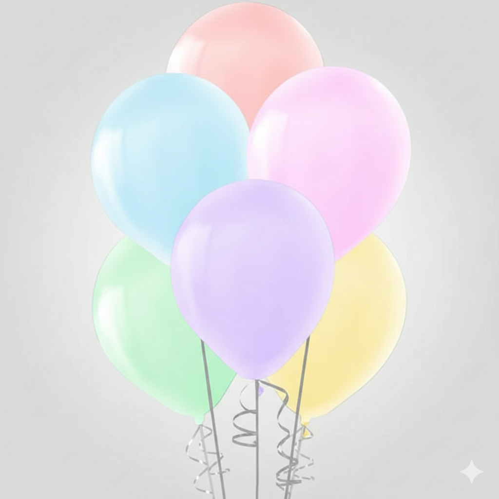 KARIŞIK MAKARON BALON (10 ADET)