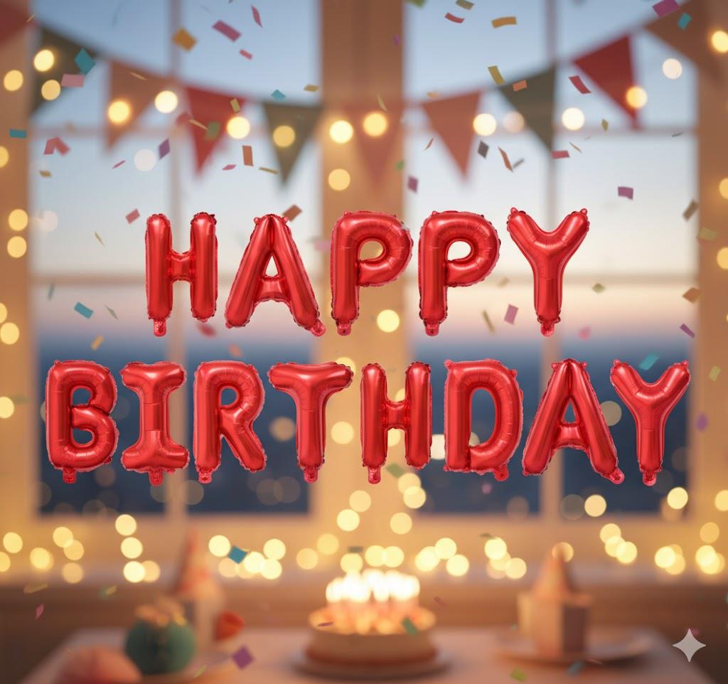 Kırmızı Happy Birthday Folyo Balon