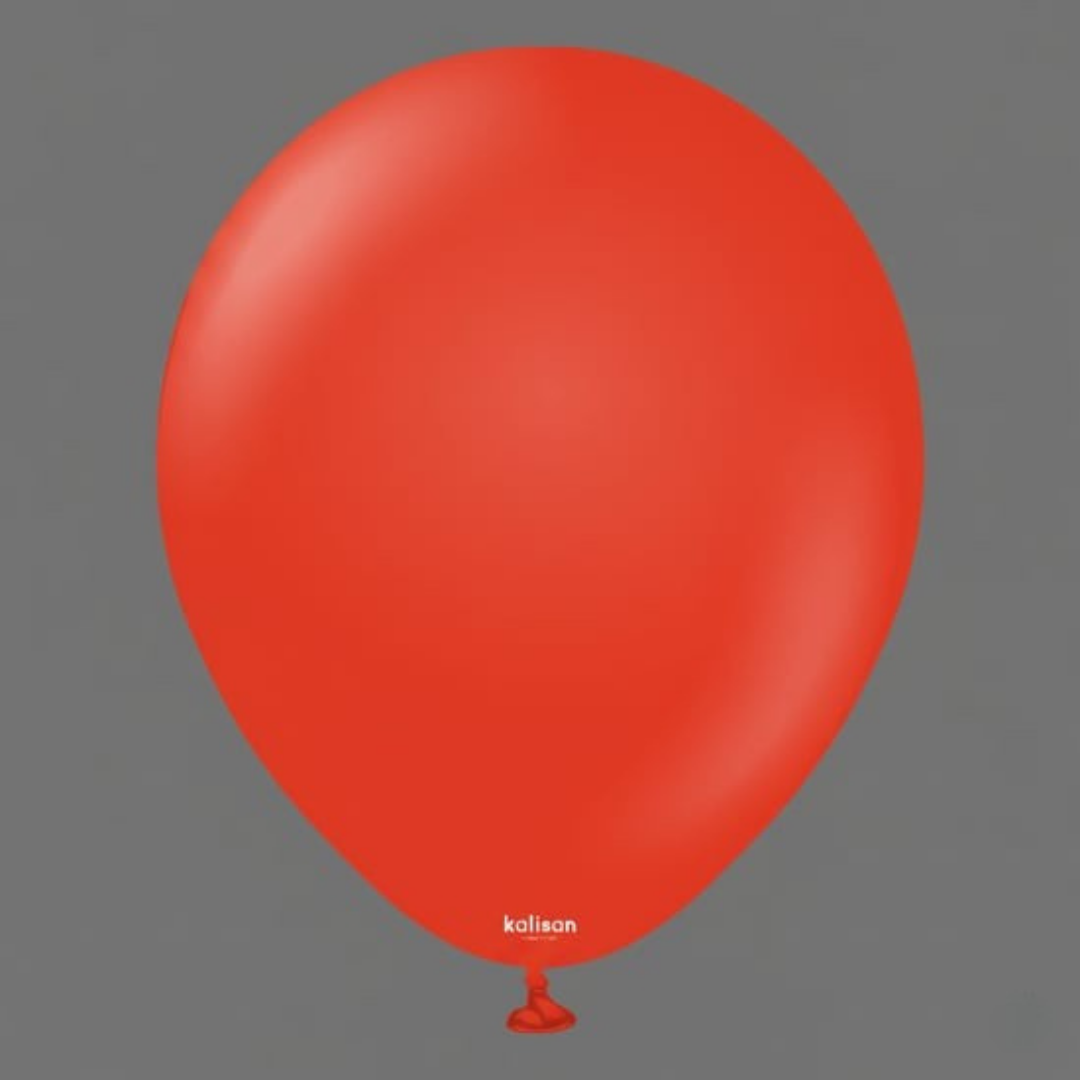 KIRMIZI PASTEL BALON ( 10 ADET)