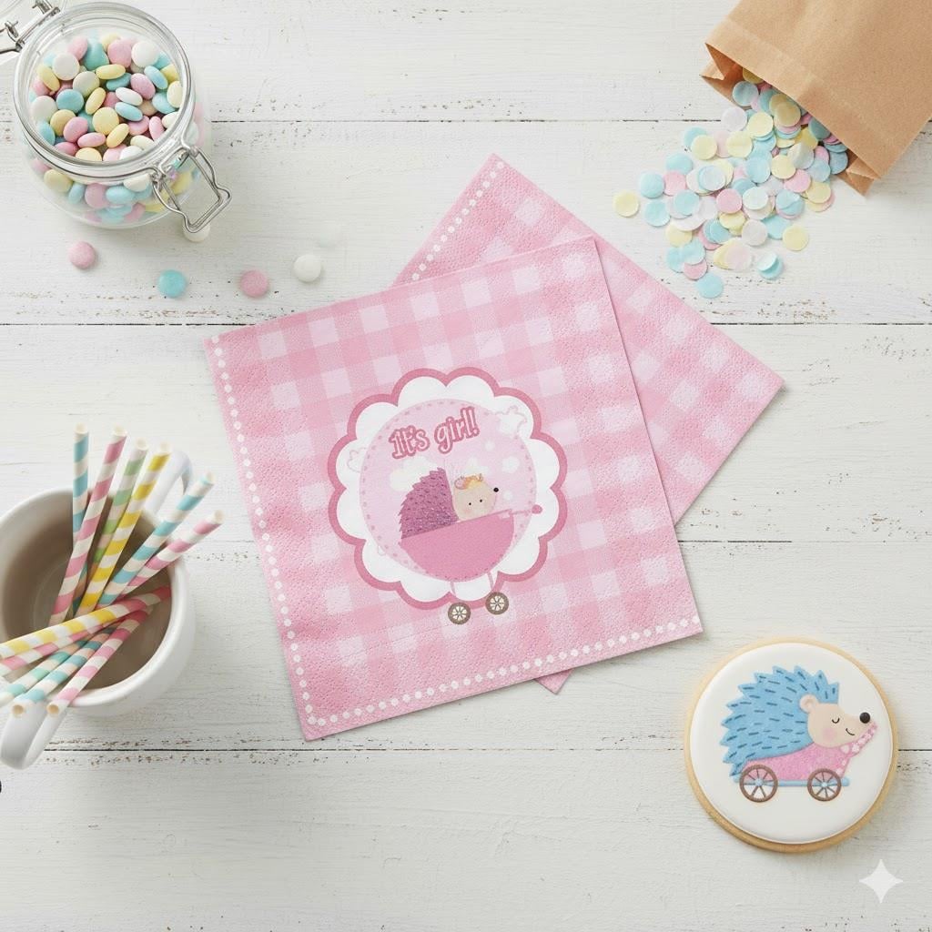 KIZ BABYSHOWER PEÇETE(16 ADET)