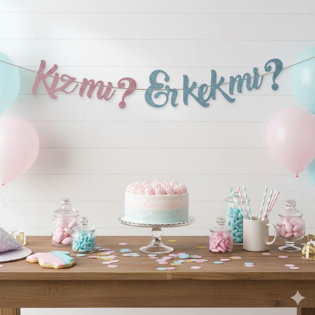 KIZ MI ERKEK Mİ YAZI BANNER