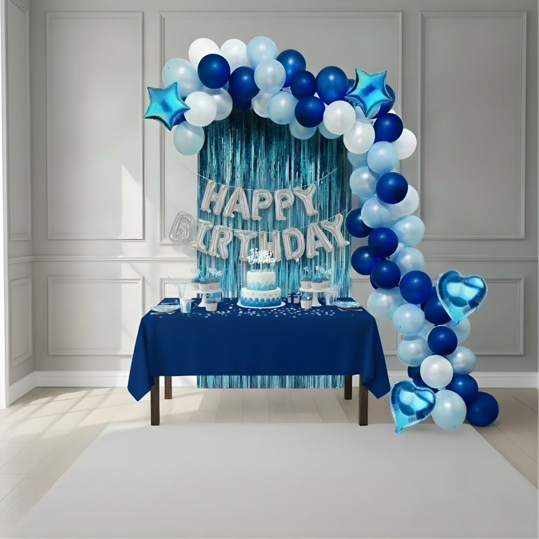LACİVERT BALON ZİNCİRİ