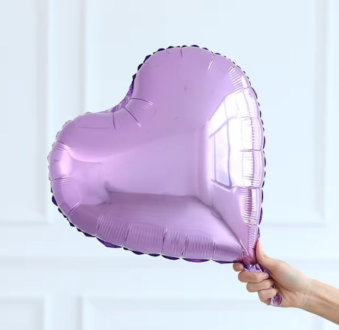 Lila Kalp Folyo Balon 