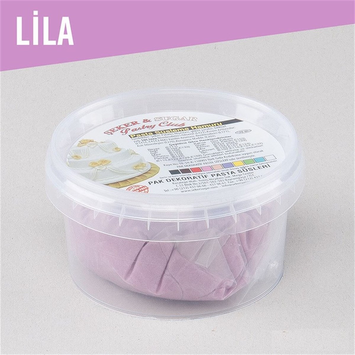 LİLA ŞEKER HAMURU (200 GR)