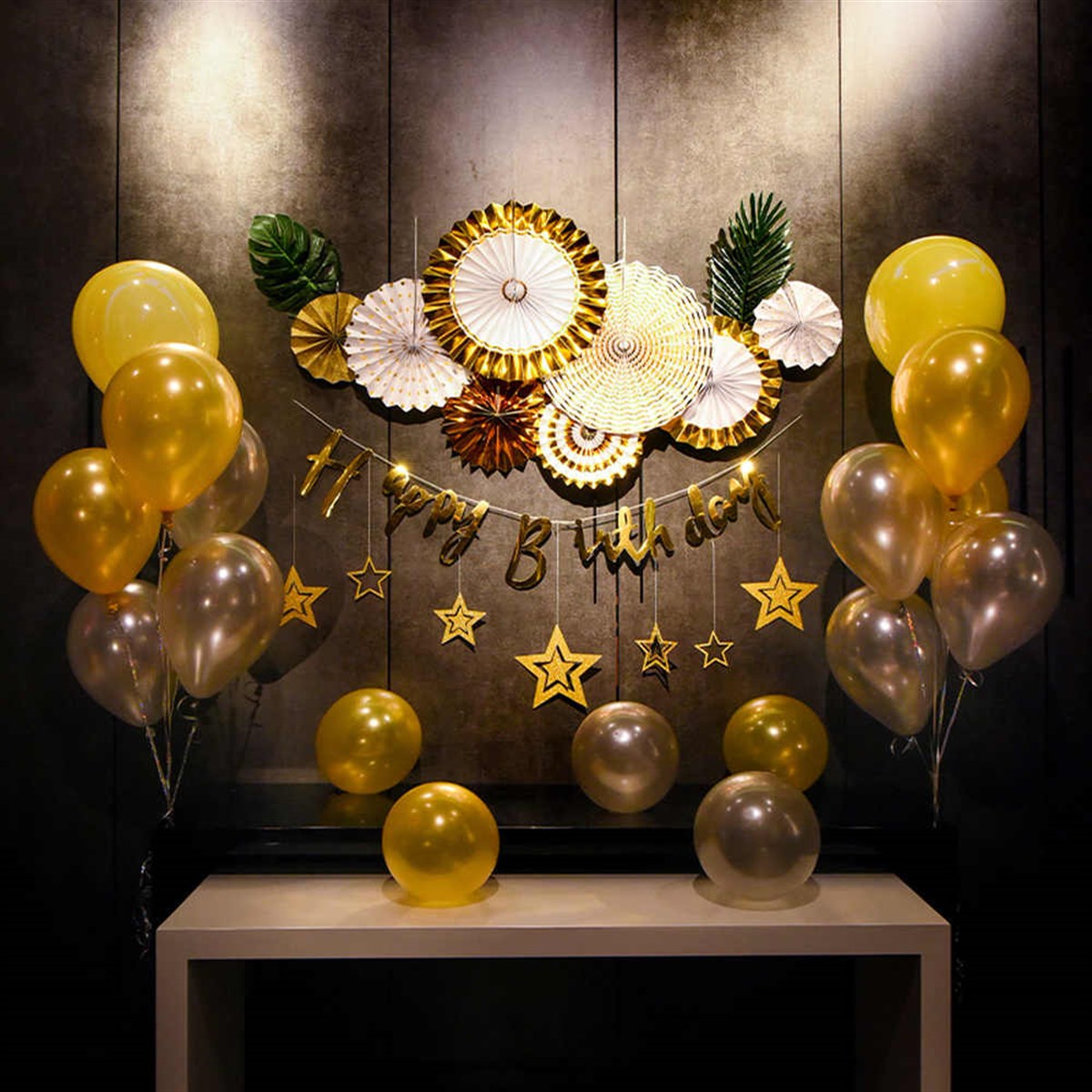 LÜKS MAVİ YELPAZE SET - 3