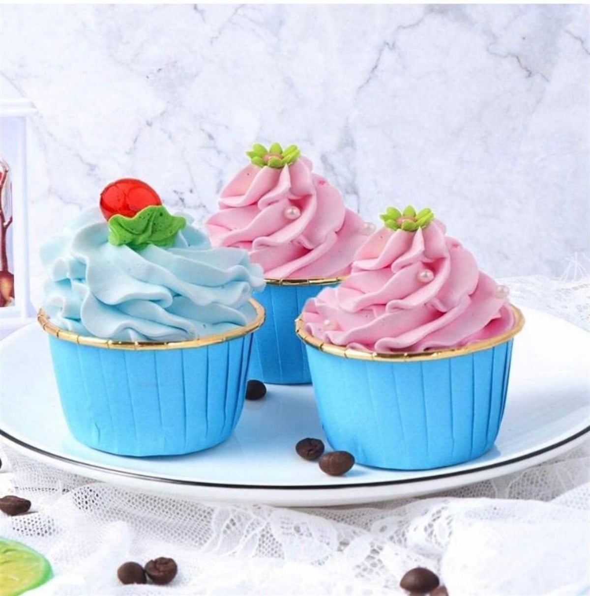 MAVİ FOLYO KEK KALIBI (25 ADET)