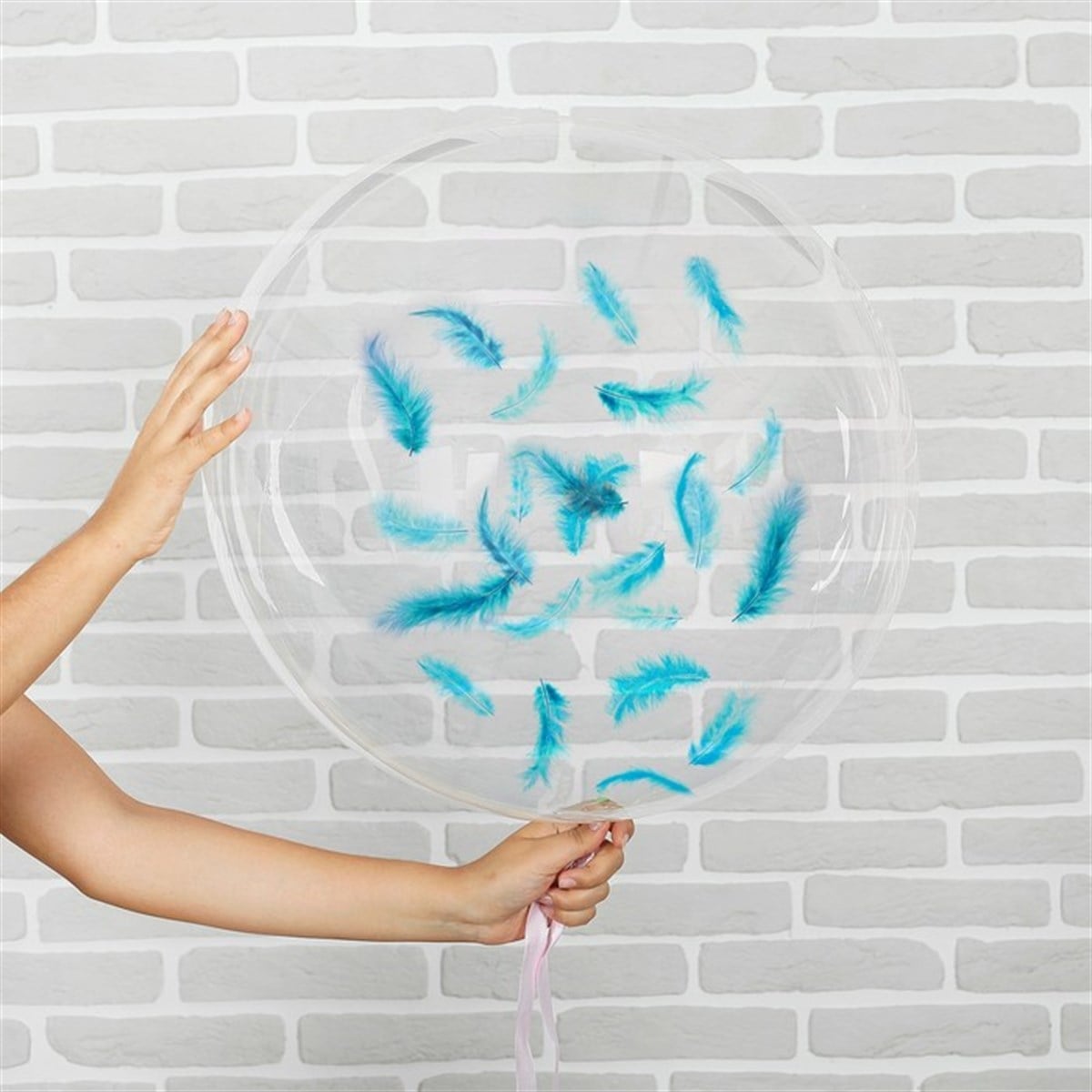 MAVİ TÜYLÜ BALON (ADET)