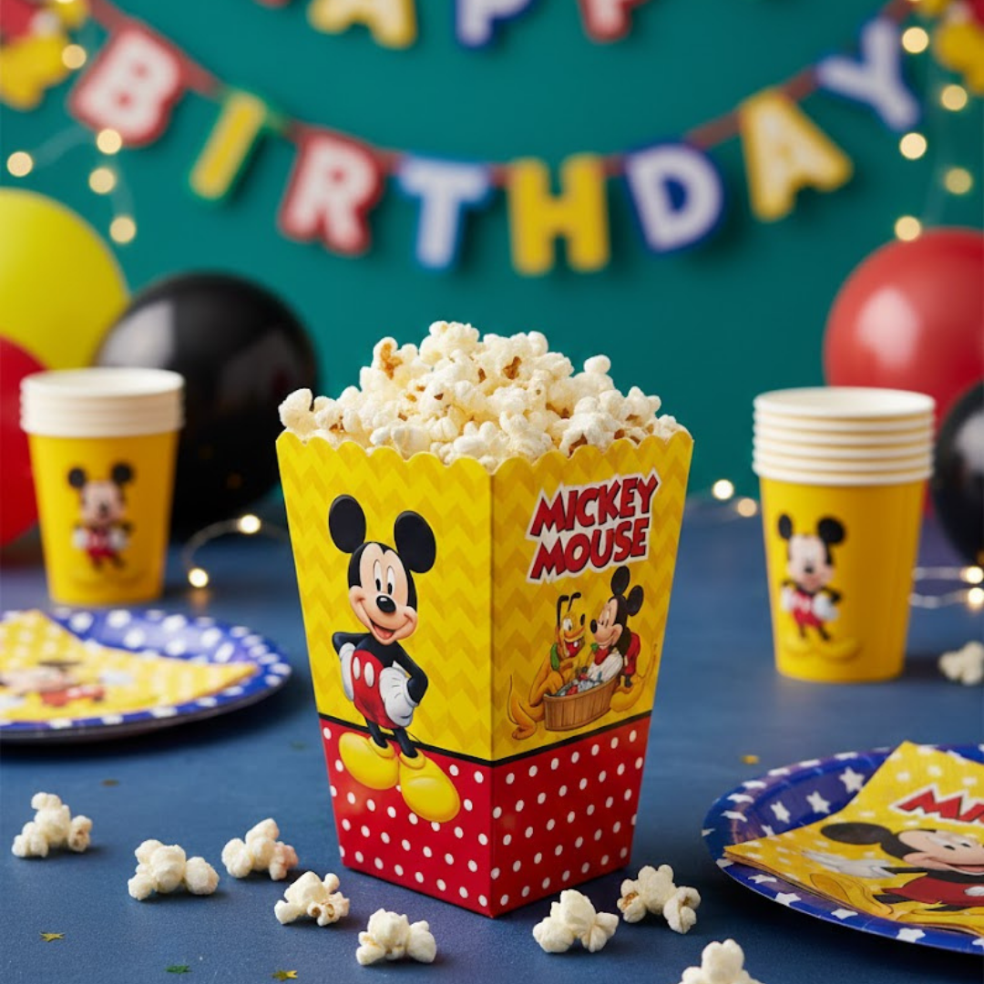 Mıckey Mouse Temalı Mısır Kutusu (8 adet)