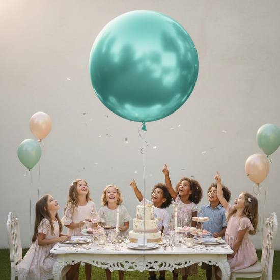 MİNT YEŞİLİ KROM JUMBO BALON (18 İNÇ)
