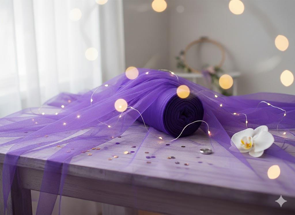 MOR GREK TÜL (2 METRE)