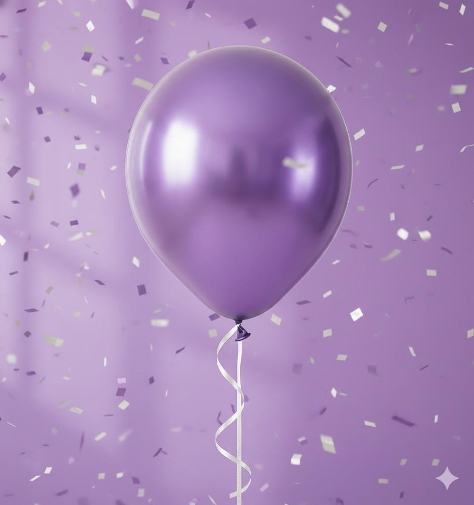 MOR KROM BALON (5 adet)