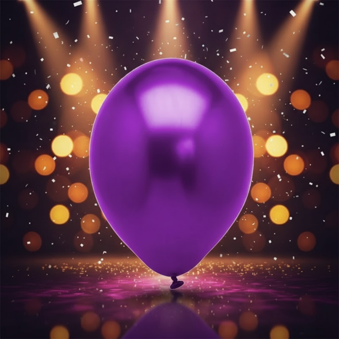 MOR METALİK BALON (10 adet)