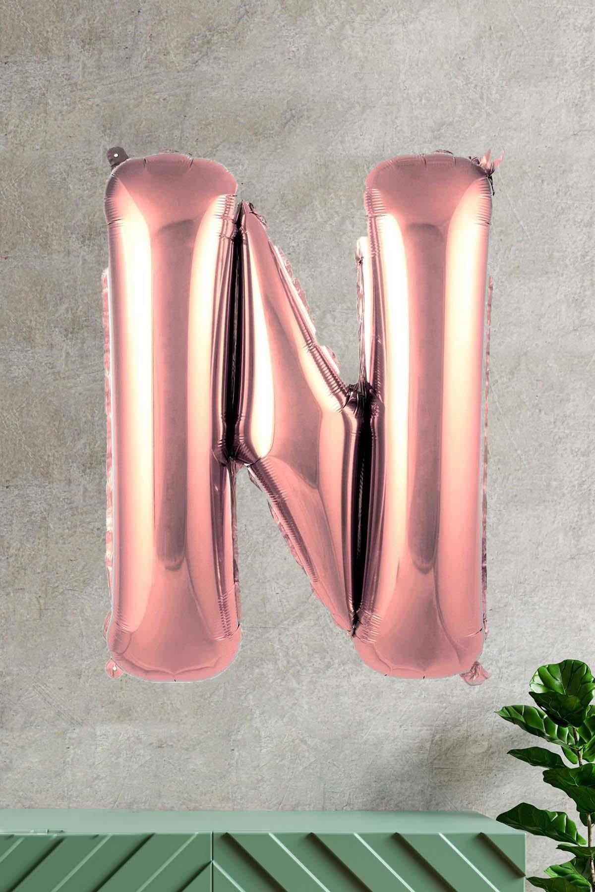 N ROSE GOLD HARF BALON (100 cm)