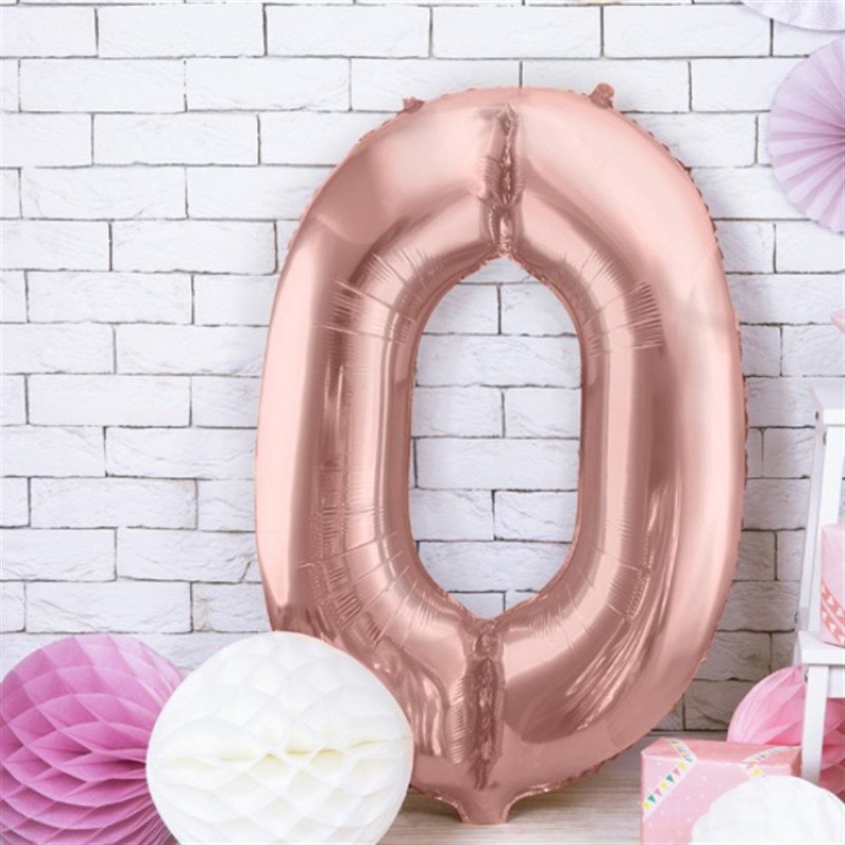 O ROSE GOLD RAKAM BALON (1OO cm)