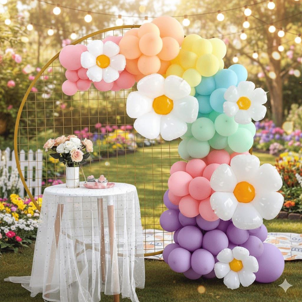 PAPATYA BALON ZİNCİRİ KONSEPTİ
