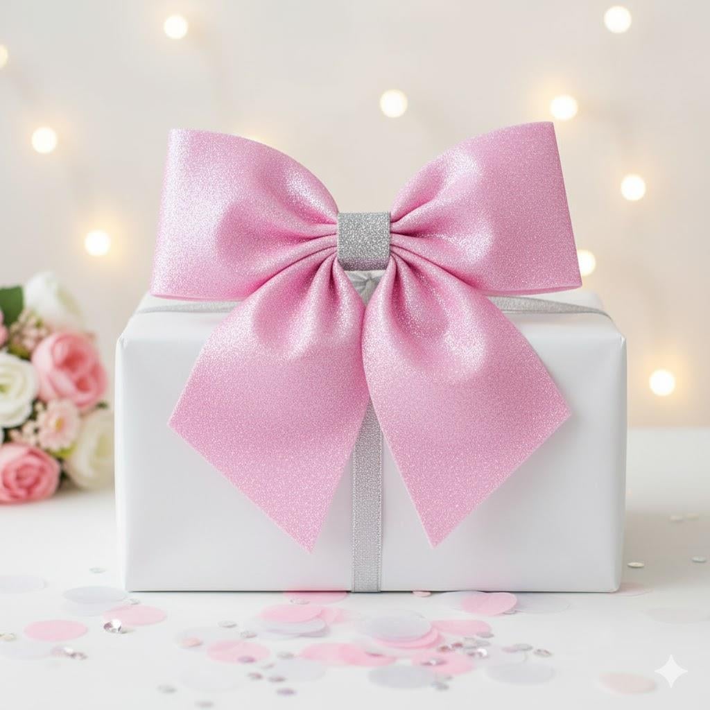 Pembe Eva Simli Fiyonk Süs (25 cm)