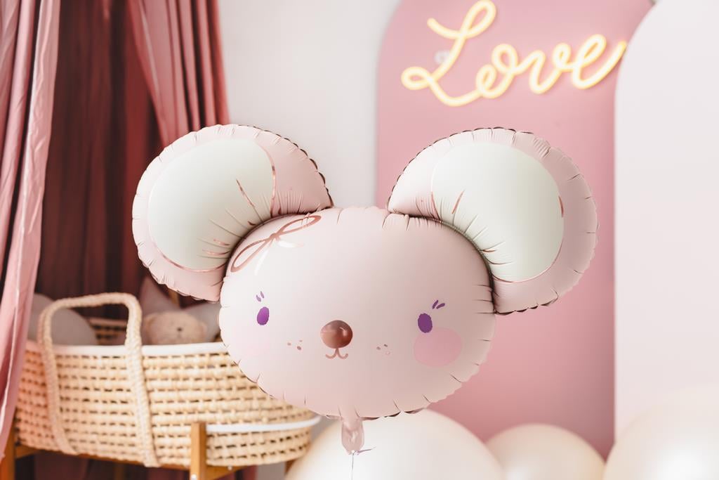 Pembe Fare Folyo Balon (60x70)