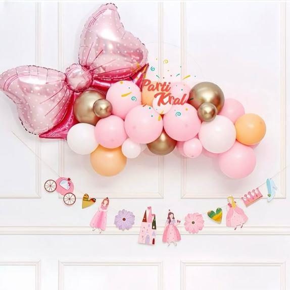 PEMBE FİYONK BALON SET
