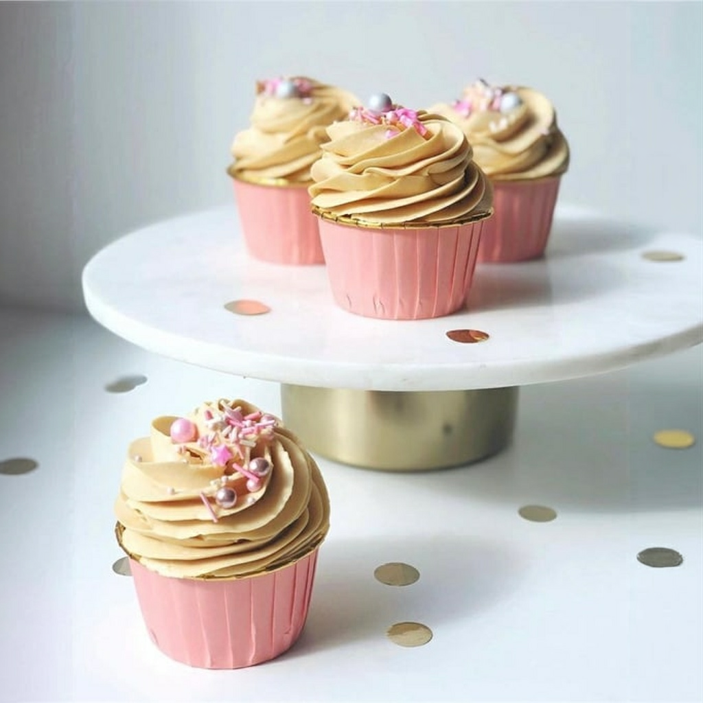 Pembe Gold Kek ve Cupcake Kalıp – 25'li Paket