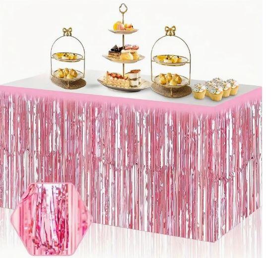 PEMBE IŞILTI MASA ETEĞİ (75 x 300cm)