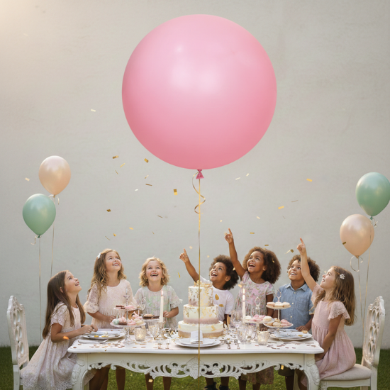 PEMBE JUMBO BALON (18 İNÇ)