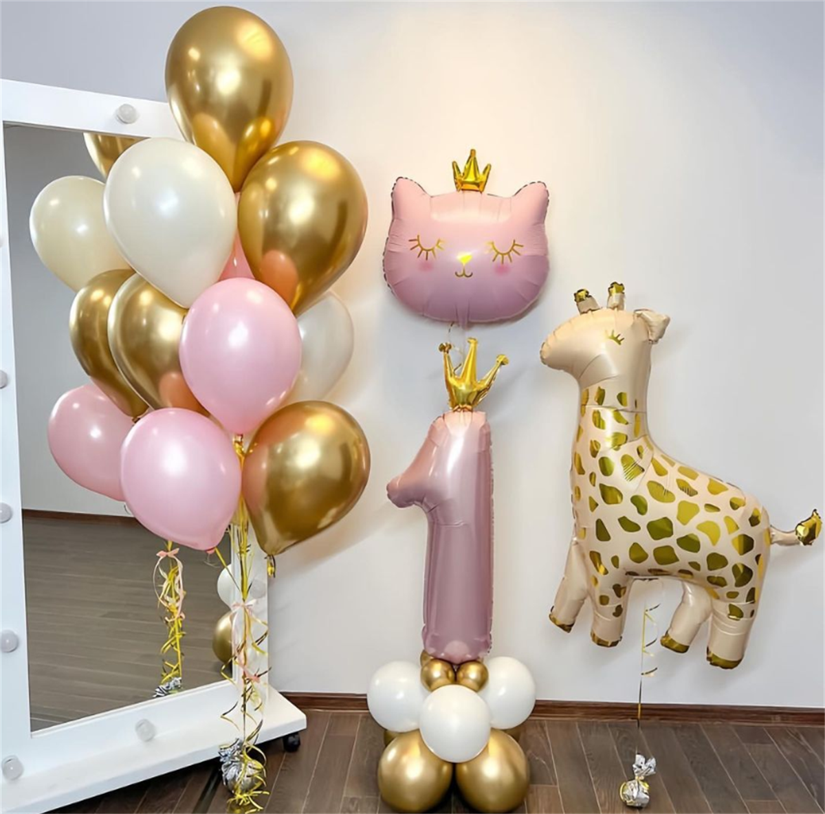 PEMBE KEDİ FOLYO BALOB SET